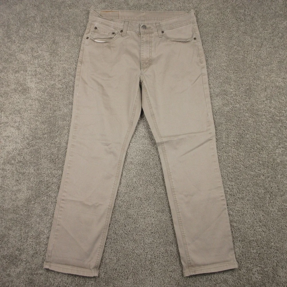 Levis Pants Mens 32x30 Beige Khaki 541 Athletic Tapered Chinos 5 Pocket Office